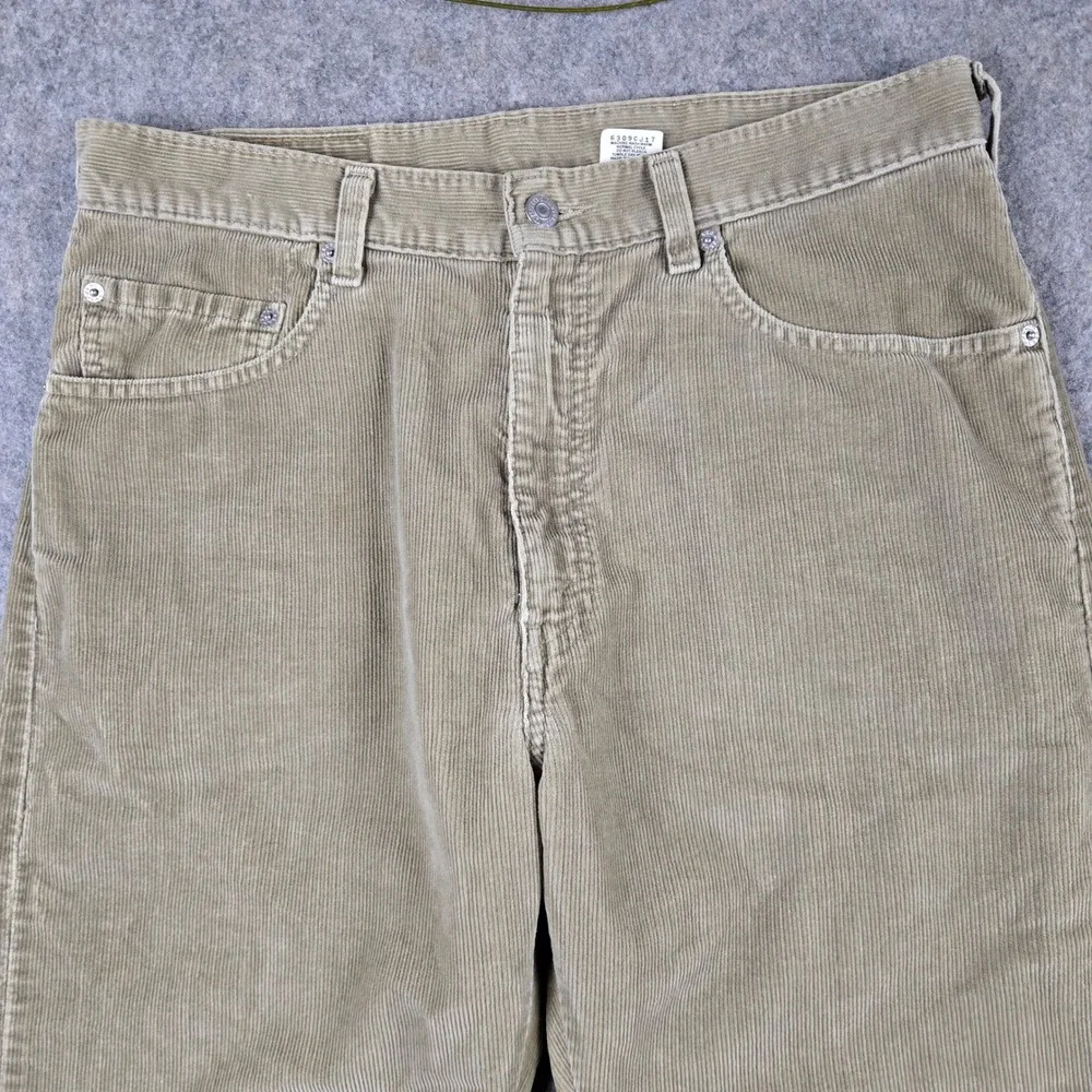 Vintage Levi's 505 Corduroy Pants Mens 34x30 Tan Straight Leg Skater Grunge 90s